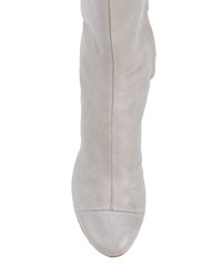 Серые кожаные сапоги от Chalayan