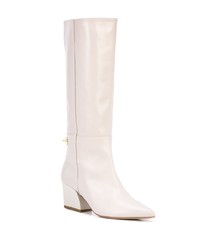 Серые кожаные сапоги от Tibi