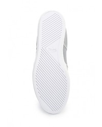 Мужские серые кожаные слипоны от Lacoste