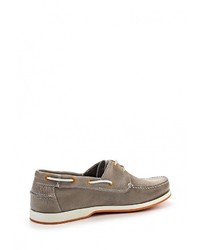 Серые кожаные топсайдеры от Beppi