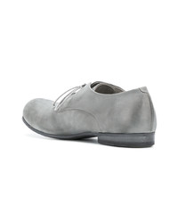 Серые кожаные туфли дерби от Marsèll