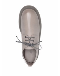 Серые кожаные туфли дерби от Marsèll