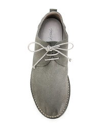 Серые кожаные туфли дерби от Marsèll