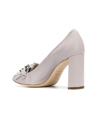 Серые кожаные туфли от Casadei