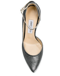 Серые кожаные туфли от Jimmy Choo