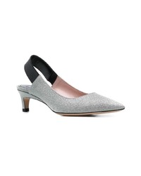 Серые кожаные туфли от Max Mara