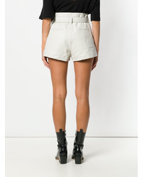 Женские серые кожаные шорты от IRO