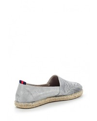 Женские серые кожаные эспадрильи от Dali