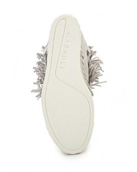 Серые кроссовки на танкетке от Casadei