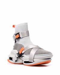 Мужские серые кроссовки от Balmain