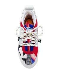 Женские серые кроссовки от Versace