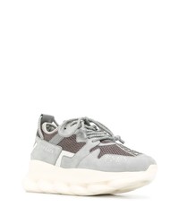 Мужские серые кроссовки от Versace