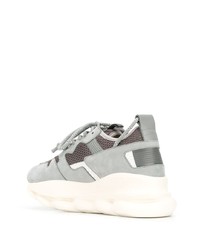 Мужские серые кроссовки от Versace