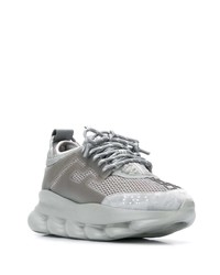 Мужские серые кроссовки от Versace