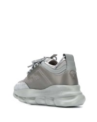 Мужские серые кроссовки от Versace