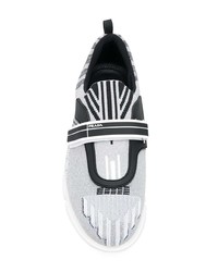 Женские серые кроссовки от Prada