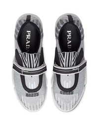 Женские серые кроссовки от Prada