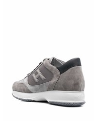 Мужские серые кроссовки от Hogan