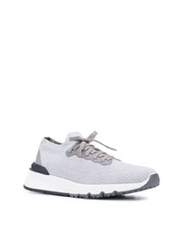 Мужские серые кроссовки от Brunello Cucinelli