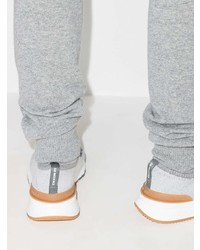 Мужские серые кроссовки от Brunello Cucinelli