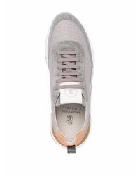 Мужские серые кроссовки от Brunello Cucinelli