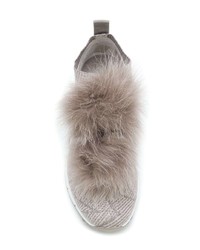 Женские серые кроссовки от Jimmy Choo