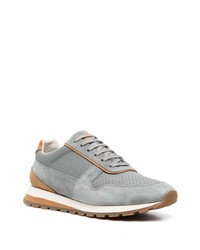 Мужские серые кроссовки от Brunello Cucinelli
