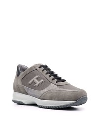 Мужские серые кроссовки от Hogan