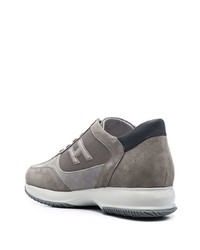 Мужские серые кроссовки от Hogan