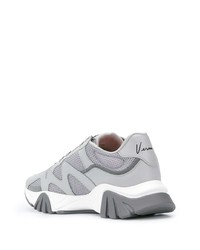 Мужские серые кроссовки от Versace