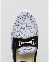 Мужские серые лоферы с принтом от Religion