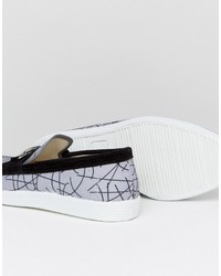 Мужские серые лоферы с принтом от Religion