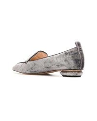 Женские серые лоферы от Nicholas Kirkwood