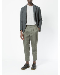 Мужские серые льняные брюки от 08sircus