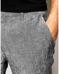 Мужские серые льняные классические брюки от Asos