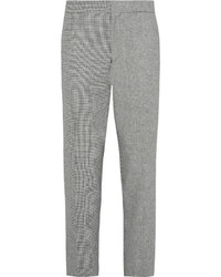 Мужские серые льняные классические брюки от Thom Browne