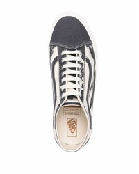 Мужские серые низкие кеды из плотной ткани от Vans