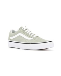 Женские серые низкие кеды из плотной ткани от Vans
