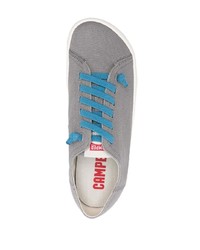 Мужские серые низкие кеды из плотной ткани от Camper