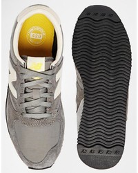Женские серые низкие кеды от New Balance