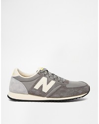 Женские серые низкие кеды от New Balance