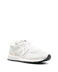 Мужские серые низкие кеды от New Balance