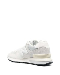 Мужские серые низкие кеды от New Balance