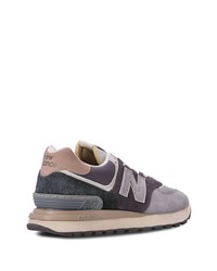 Мужские серые низкие кеды от New Balance