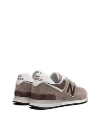 Мужские серые низкие кеды от New Balance