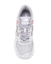 Женские серые низкие кеды от New Balance