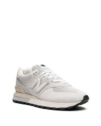 Мужские серые низкие кеды от New Balance