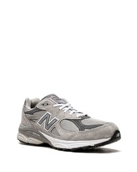 Мужские серые низкие кеды от New Balance