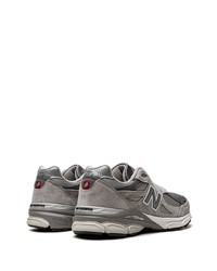 Мужские серые низкие кеды от New Balance