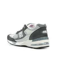 Мужские серые низкие кеды от New Balance